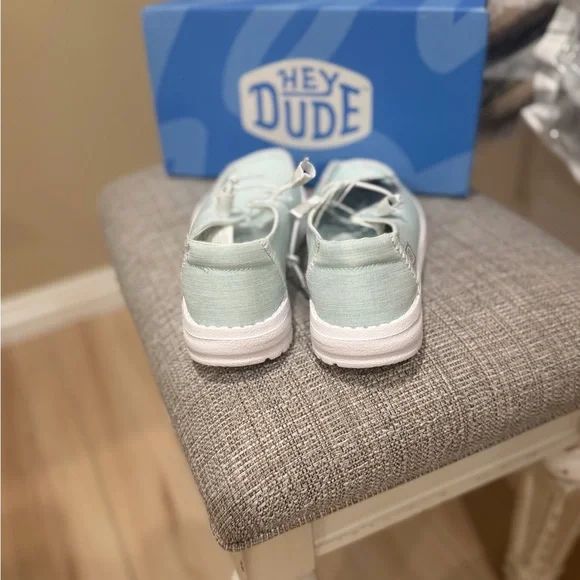 Hey Dude Women’s Lightweight Slip-On Shoes in Mint - Picture 3 of 5